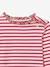 T-shirt manches longues rayé rouge - vertbaudet enfant 