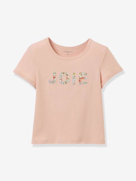 Fille-Tee shirt fille motif joie