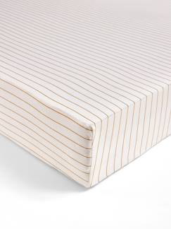 -Drap housse bébé jersey rayé