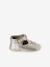 Chaussons bébé cuir blanc+or - vertbaudet enfant 