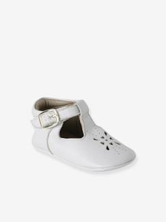 -Chaussons bébé cuir