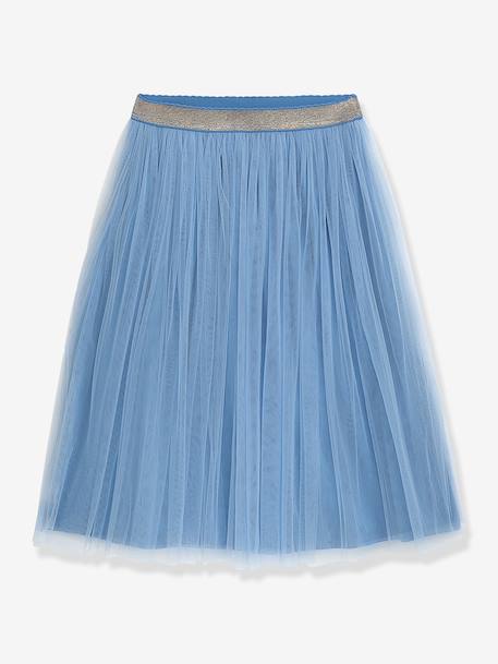 Tule rok met elastische band met pailletten voor meisjes DANAMADE blauw - vertbaudet enfant 