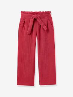-Pantalon ceinturé fille