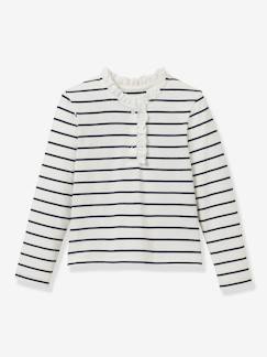 -Tee-shirt rayé manches longues fille
