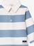 Polo met strepen en lange mouwen blauw, gestreept - vertbaudet enfant 