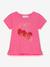 T-shirt motif sequins fille DANAMADE, inscription dorée rose - vertbaudet enfant 