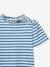 Tee shirt marinière fille bleu clair - vertbaudet enfant 