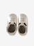 Chaussons bébé cuir blanc+or - vertbaudet enfant 