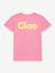 Roze T-shirt met opschrift voor meisjes DANAMADE snoeproze - vertbaudet enfant 
