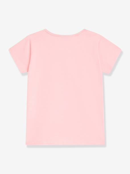 T-shirt fille avec arc-en-ciel en sequins DANAMADE bleu glacier+rose poudré - vertbaudet enfant 