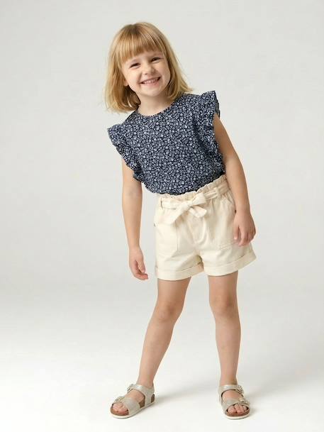 Fille-Short-Short fille style paperbag 