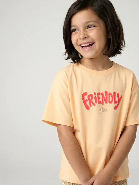 Fille-T-shirt fille imprimé manches courtes 