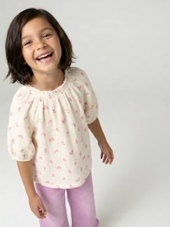 -Blouse fille en gaze de coton