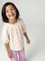 Blouse fille en gaze de coton écru+vanille+vert sauge - vertbaudet enfant 