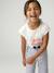 Meisjesshirt met dierenmotief abrikoos+ecru+grijsblauw - vertbaudet enfant 