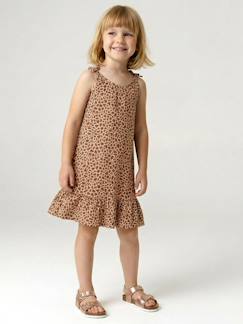 -Robe fille fine bretelles jersey