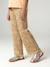 Legging fille en maille côtelé beige+blanc imprimé+écru - vertbaudet enfant 