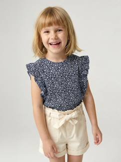 -T-shirt manches courtes fille volants