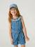 Casquette brodée fille bleu jean+écru - vertbaudet enfant 