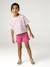 Short fille twill volant pivoine - vertbaudet enfant 