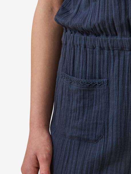 Combinaison gaze de coton marine - vertbaudet enfant 