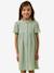 Robe courte gaze de coton vert sauge - vertbaudet enfant 