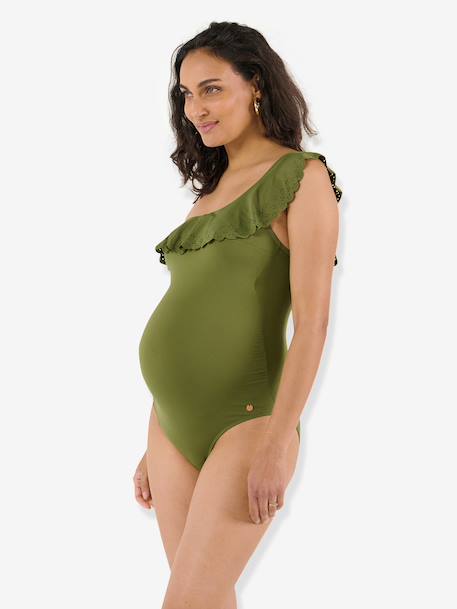 Maillot de bain de grossesse Bloom fuchsia+noir+vert - vertbaudet enfant 