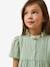 Robe courte gaze de coton vert sauge - vertbaudet enfant 