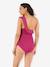 Maillot de bain de grossesse Bloom fuchsia+noir+vert - vertbaudet enfant 