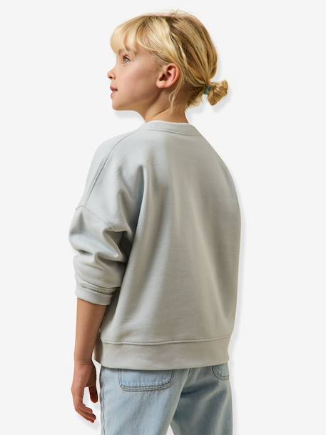 Sweat fille Amour bleu clair - vertbaudet enfant 