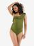 Maillot de bain de grossesse Bloom fuchsia+noir+vert - vertbaudet enfant 