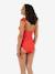 Maillot de bain de grossesse Porto Vecchio CACHE-COEUR noir+orange - vertbaudet enfant 