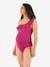 Maillot de bain de grossesse Bloom fuchsia+noir+vert - vertbaudet enfant 