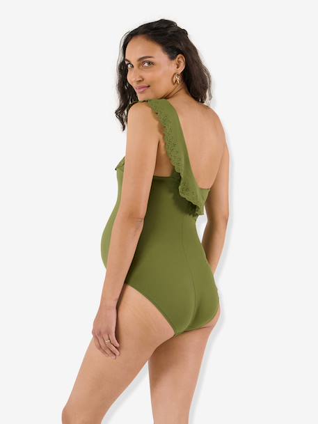 Maillot de bain de grossesse Bloom fuchsia+noir+vert - vertbaudet enfant 