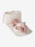 Premium poppenluiertas + luier + slab ecru+rood - vertbaudet enfant 