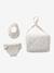 Sac à langer poupon personnalisable + couche + bavoir écru+rouge - vertbaudet enfant 