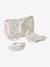 Sac à langer poupon personnalisable + couche + bavoir écru+rouge - vertbaudet enfant 