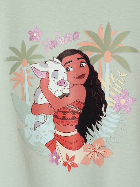 T-shirt manches courtes fille Vaiana vert d'eau - vertbaudet enfant 