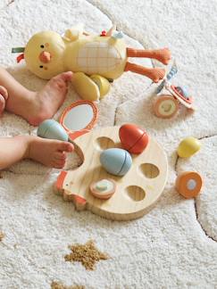- Poule avec ses œufs à formes en bois FSC®