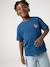 T-shirt garçon motifs devant et dos bleu ciel+bleu océan - vertbaudet enfant 