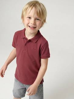-Polo garçon manches courtes broderie poitrine 
