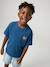 T-shirt garçon motifs devant et dos bleu ciel+bleu océan - vertbaudet enfant 