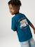 T-shirt garçon motifs devant et dos bleu ciel+bleu océan - vertbaudet enfant 