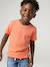 Personaliseerbare gekleurd jongensshirt met korte mouwen BLAUW+mango+rood+salie+wit - vertbaudet enfant 