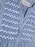 Robe à motif zigzag, doublée, fille, DANAMADE bleu - vertbaudet enfant 