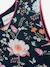 Robe à imprimé fleuri et ceinture fille DANAMADE marine - vertbaudet enfant 