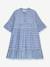Robe à motif zigzag, doublée, fille, DANAMADE bleu - vertbaudet enfant 