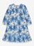 Robe à motif fleuri, manches longues, fille, DANAMADE bleu - vertbaudet enfant 