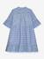 Robe à motif zigzag, doublée, fille, DANAMADE bleu - vertbaudet enfant 