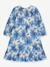 Robe à motif fleuri, manches longues, fille, DANAMADE bleu - vertbaudet enfant 